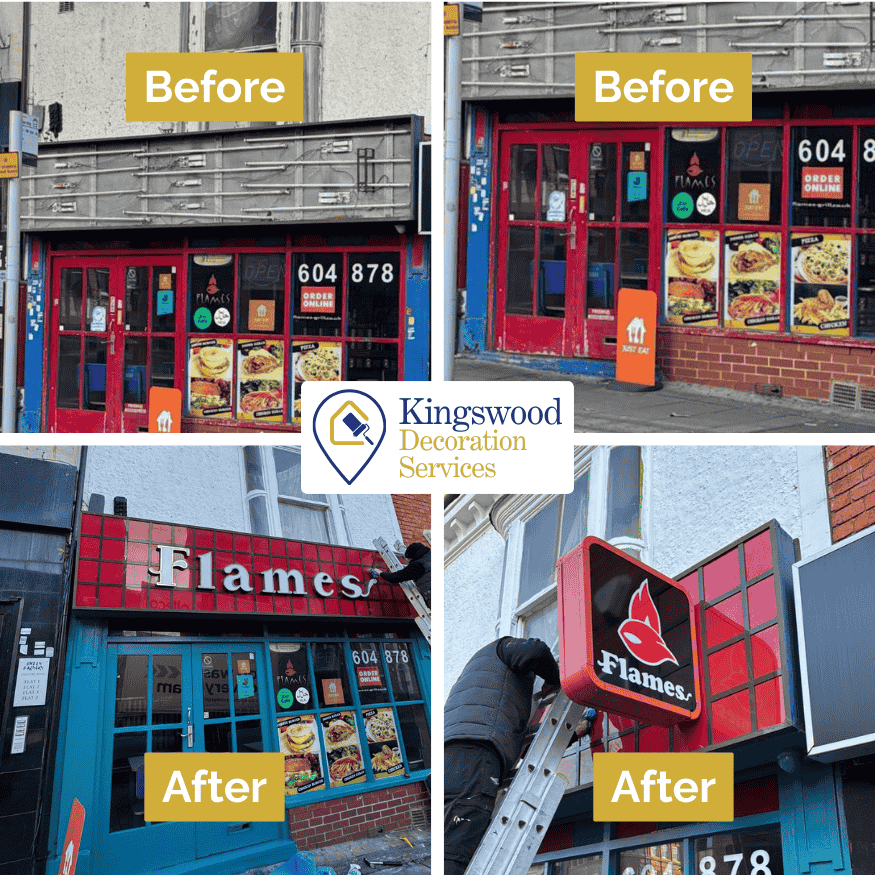 Flames Northampton Shop Front Renovation