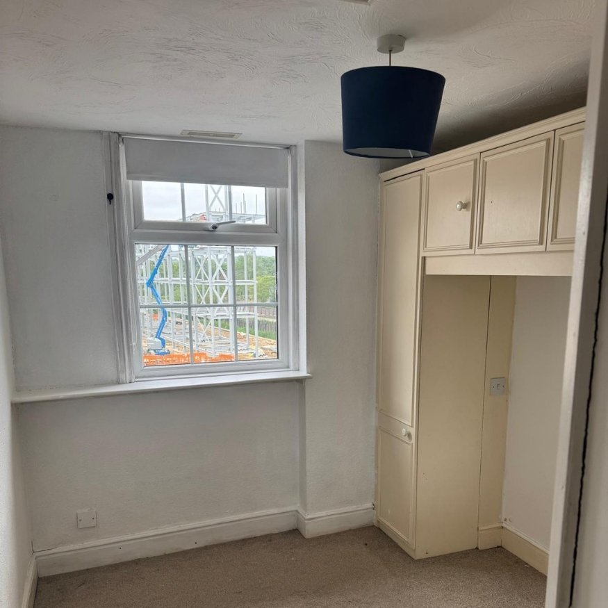 Damaged paintwork and dull tones before redecoration efforts began.