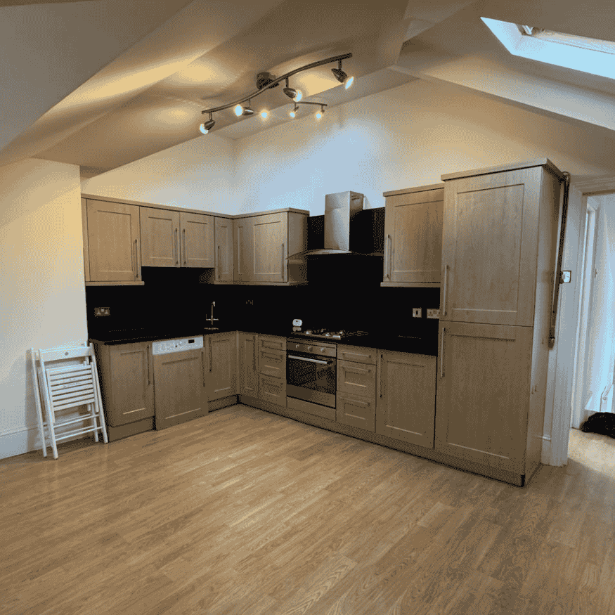 Kitchen surfaces thoroughly cleaned and restored for a hygienic, ready-to-use feel.