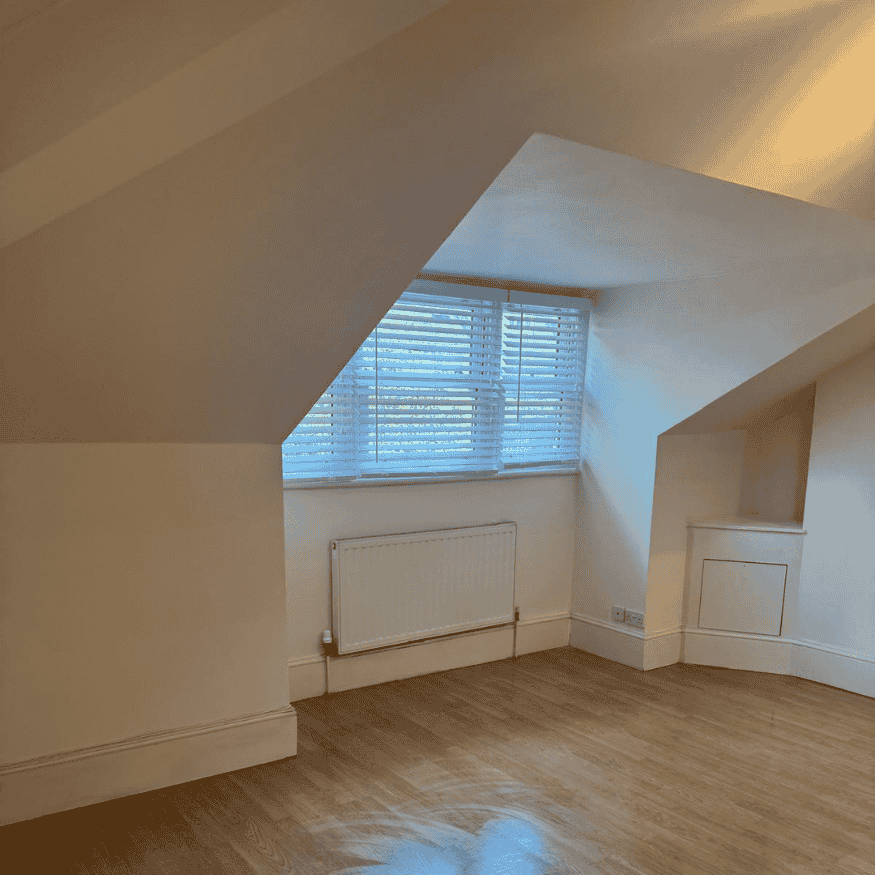 Every window and blind meticulously cleaned and realigned as part of the property renovation in London.